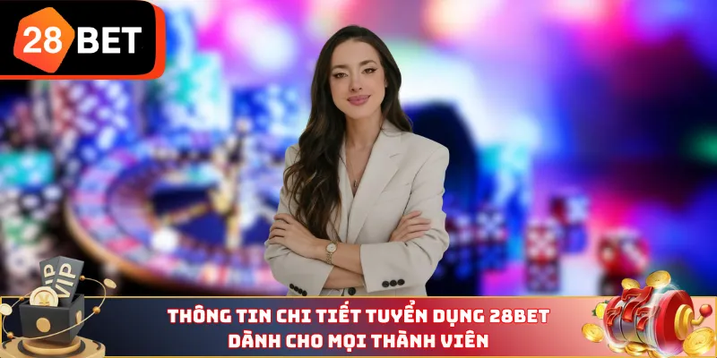 Thông tin chi tiết Tuyển dụng 28BET dành cho mọi thành viên